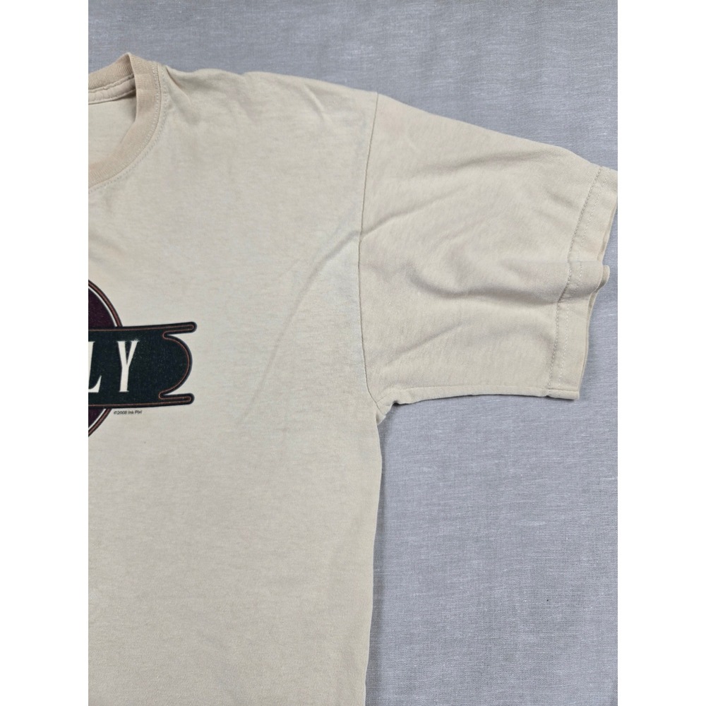 Gildan Ultra Cotton Mens ORielly Irish Pub Graphic T-Shirt Tan Large 2008 Logo - Picture 6 of 12